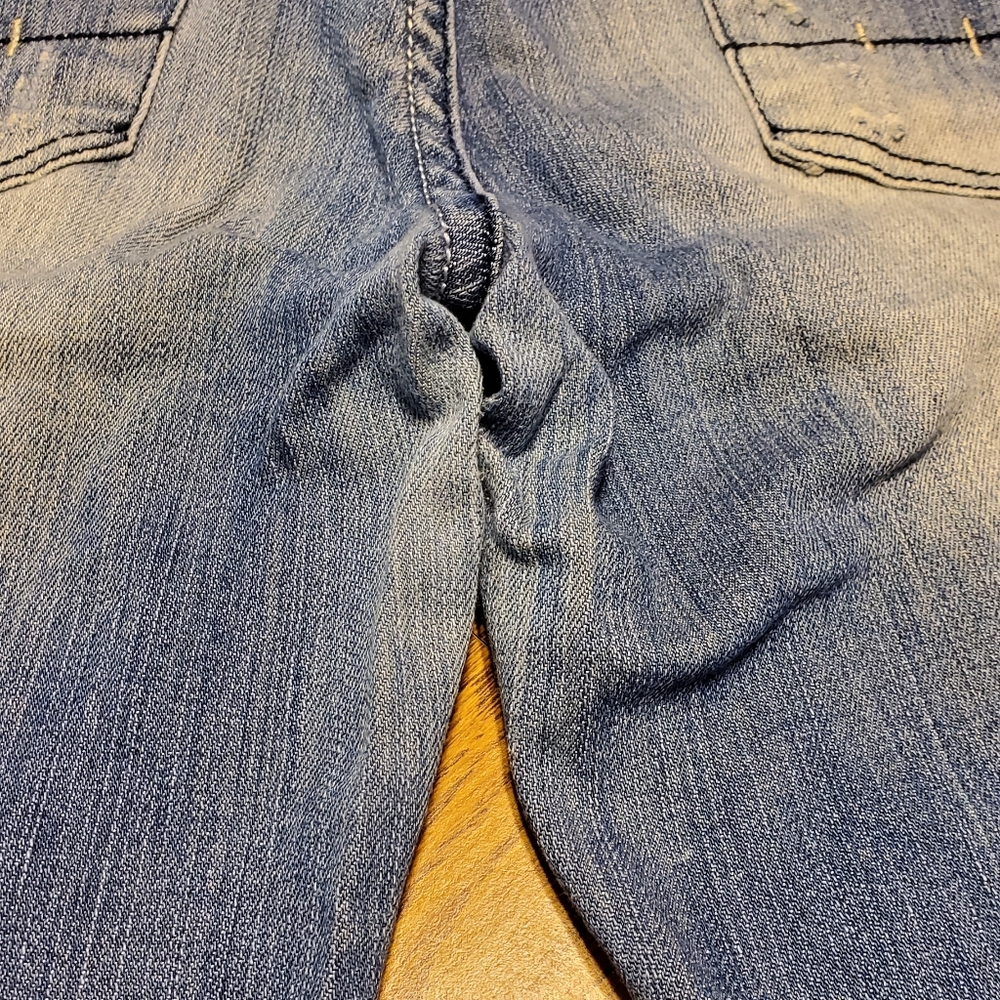 Machine Distressed Jeans Size 13 - Picture 8 of 13